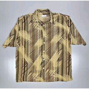 Michael Irvin 88 Button Up Shirt Men 2XL. Vintage Brush Print.‎ Retro